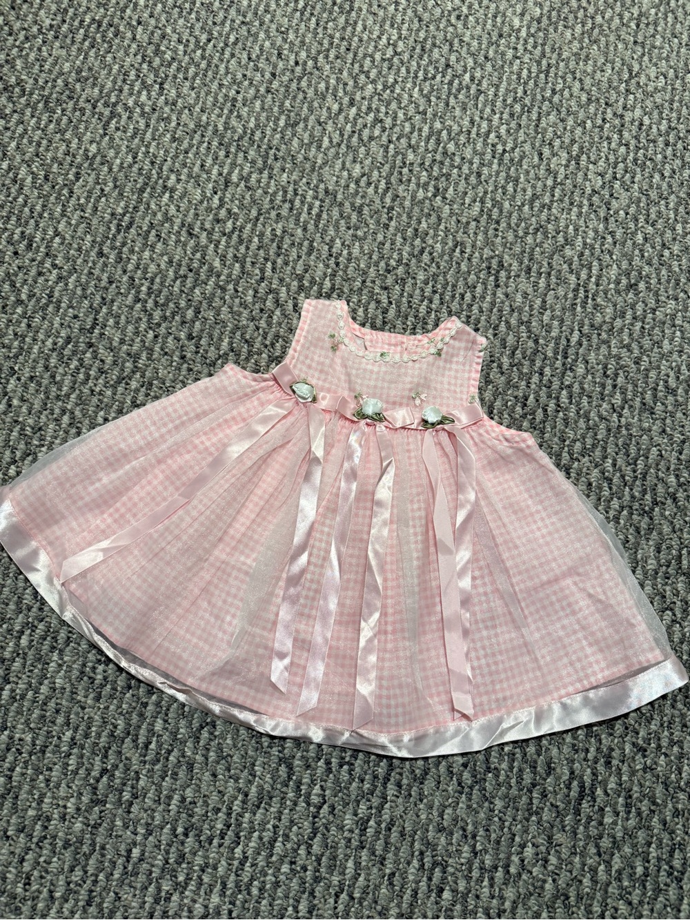 Jessica Ann union made dress gingham pink
